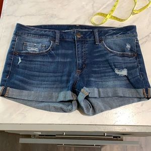 Aeropostale dark wash jean shorts